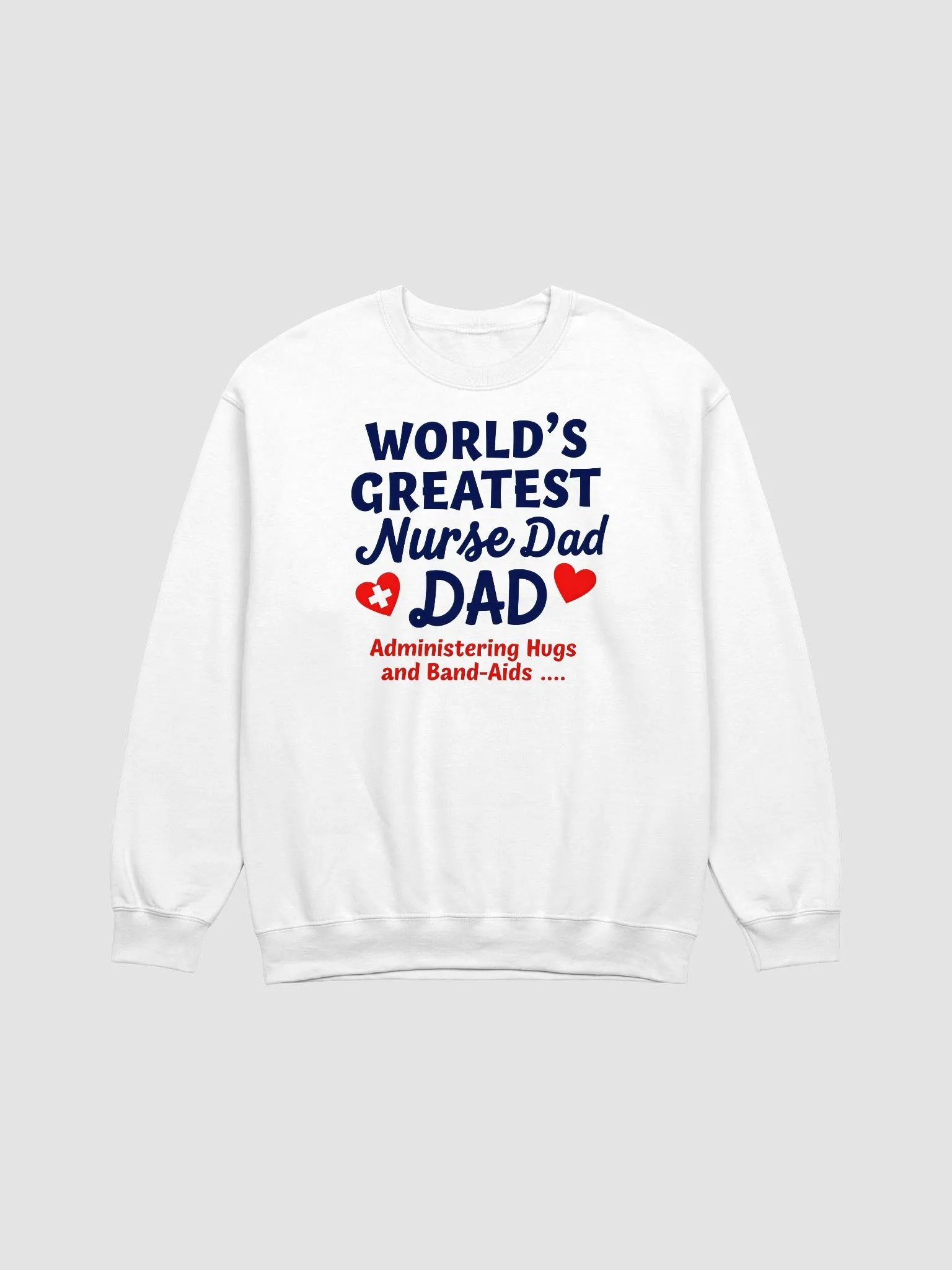 World's Greatest Nurse Dad Crewneck Sweatshirt product image (3)