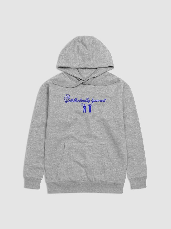 Intellectually Ignorant (Blue Logo) Cotton heritage Unisex premium Hoodie product image (23)