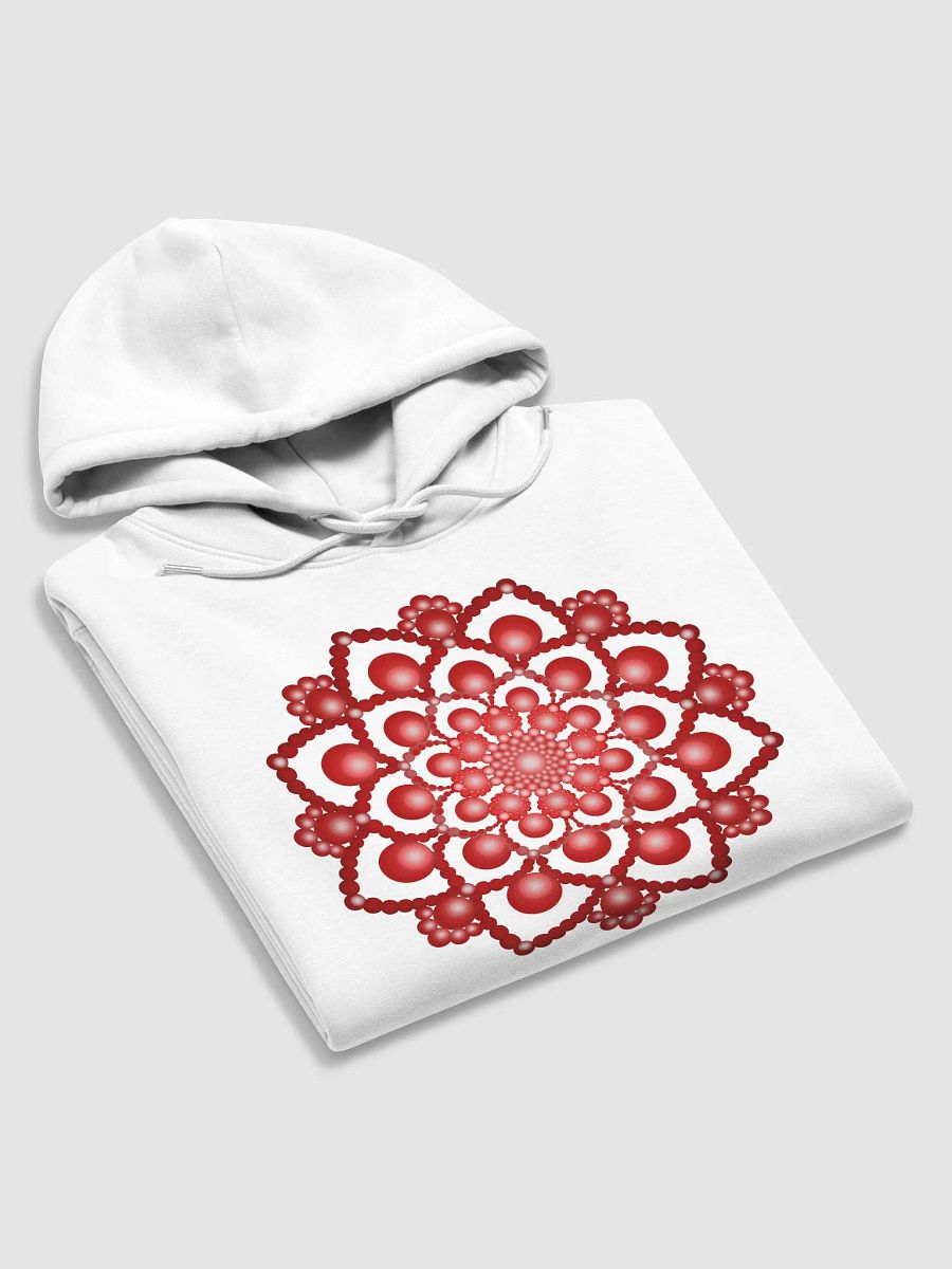 Red Dot Mandala Unisex Eco Hoodie product image (5)