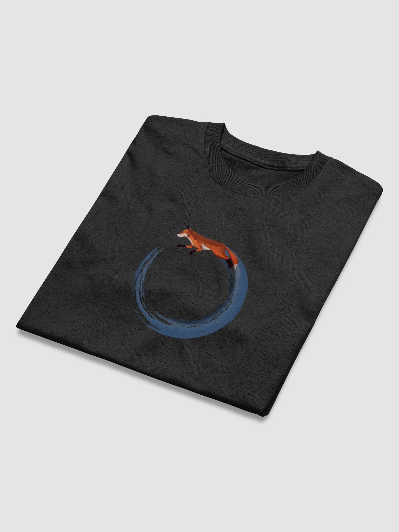 'Echoes of Eternity' Fox Night Sky Circle T-Shirt product image (16)