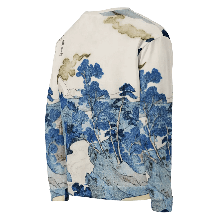 Fuji no Yukei All-Over Print Recycled Unisex Sweatshirt product image (7)
