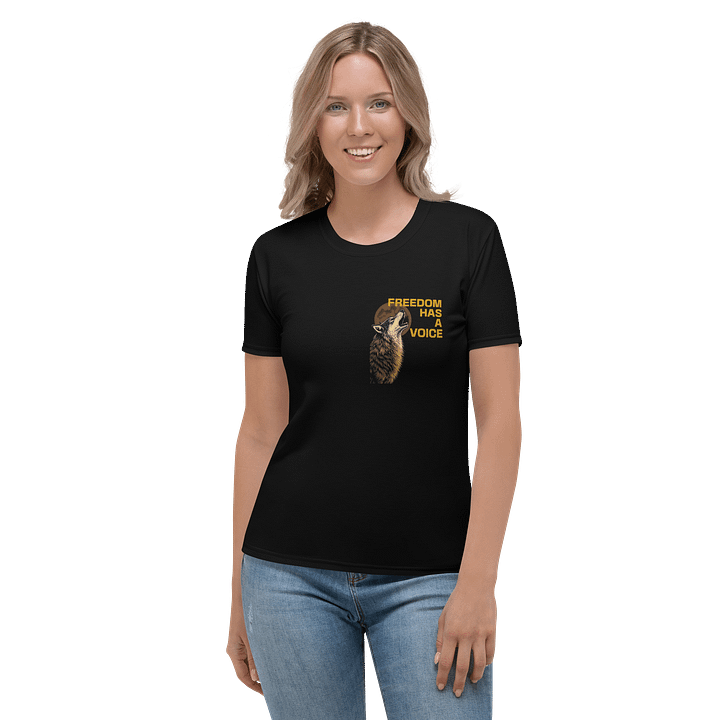 Freedom Has A Voice Howling Wolf - Women's Tee product image (2)