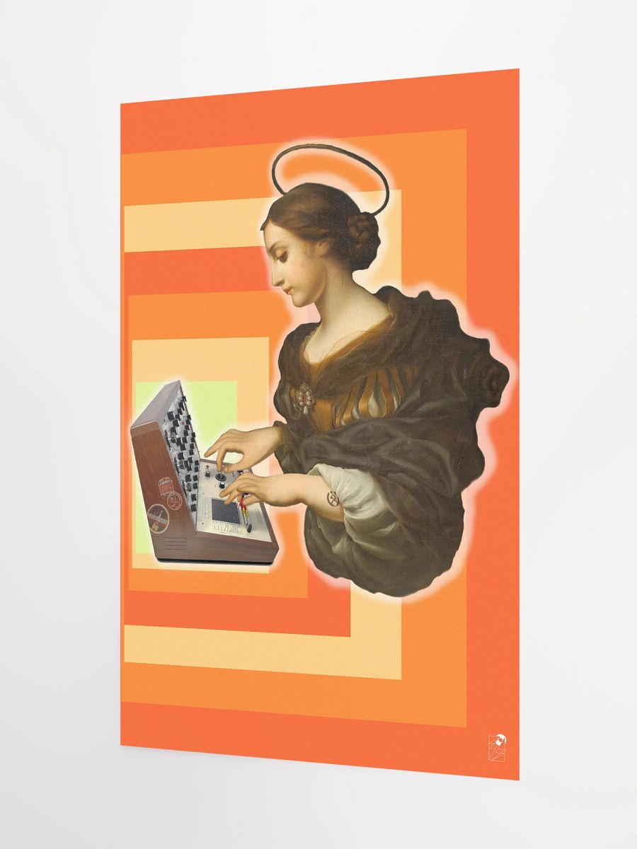 St Synthi Cecilia, The Putney (VCS 3) Synthi classic synth Tribute, Techno EDM Matte Paper Poster product image (2)