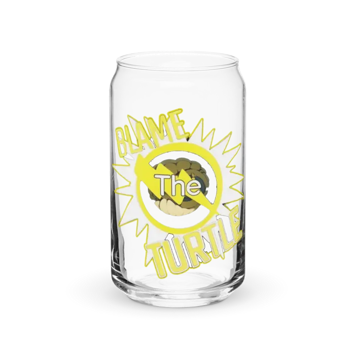 Blame The Turtle! Glass Can Cup product image (2)
