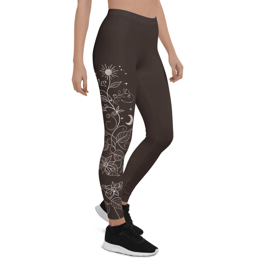 Night Sky Vines Yoga Leggings product image (4)