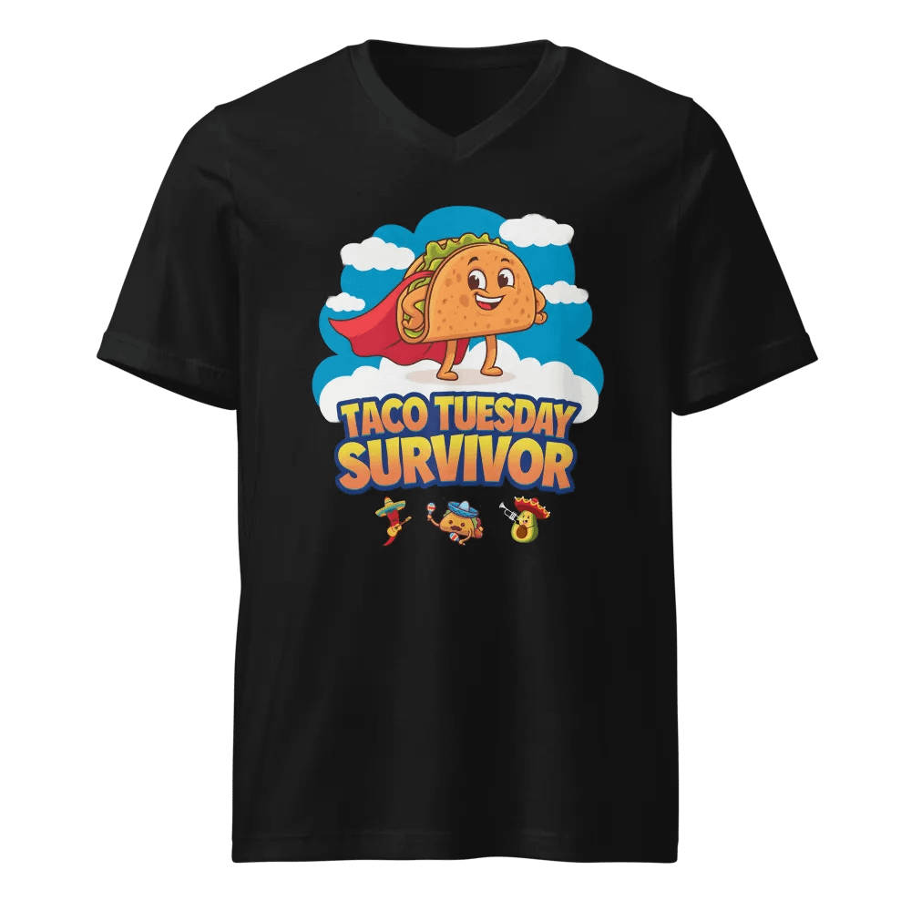 Taco Tuesday Superhero V-Neck Tee Bella+Canvas (Men's) product image (1)
