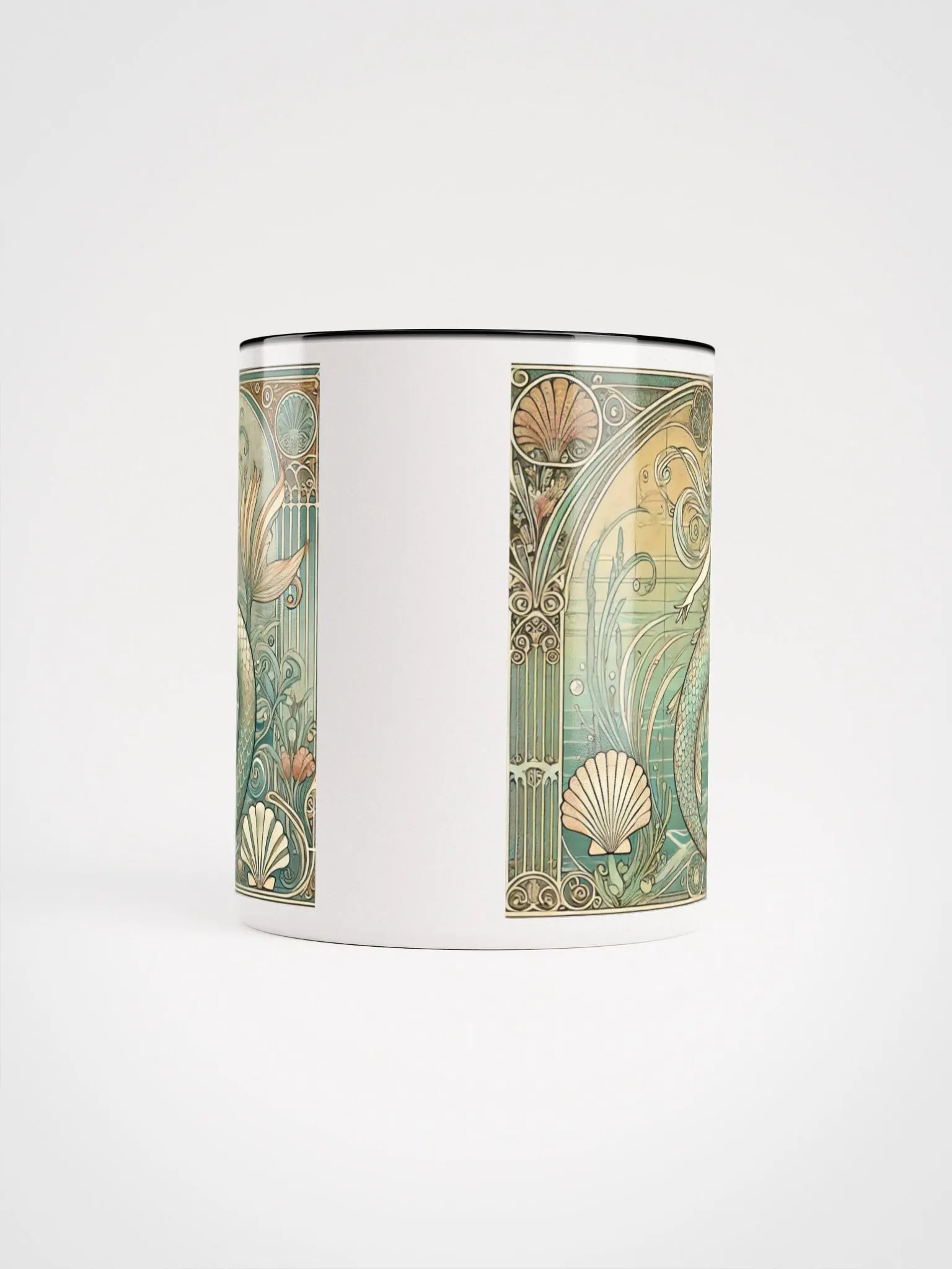 Art Nouveau Mermaid Coffee Mug – Sip in Style with Oceanic Elegance product image (23)