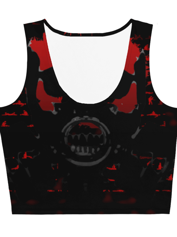 Gas Mask - Skull | All-Over Crop Top product image (2)