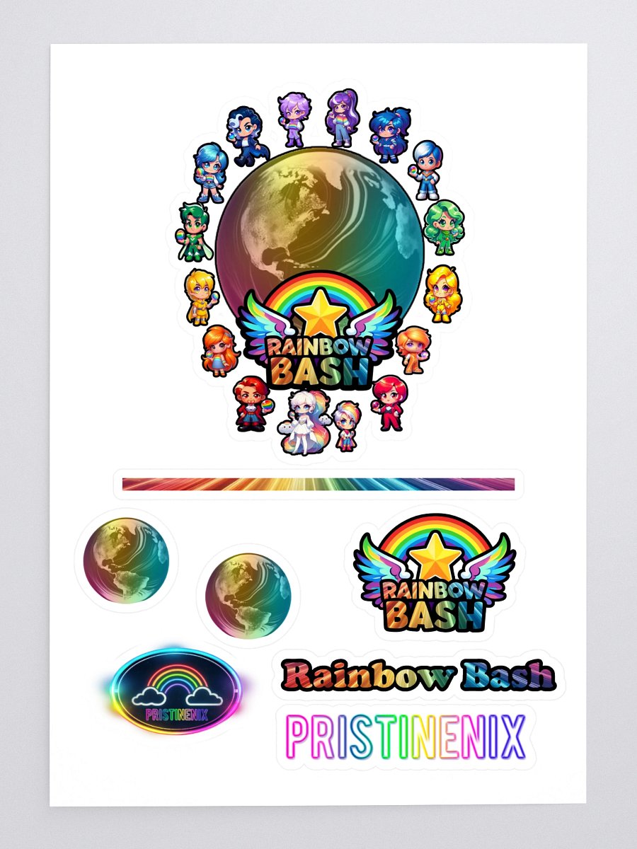 Rainbow Bash Stickers product image (3)