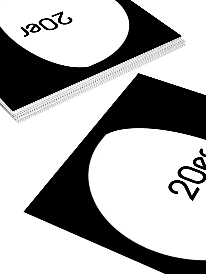 20er Waning Gibbous DARK (Kiss Cut Sticker) product image (1)