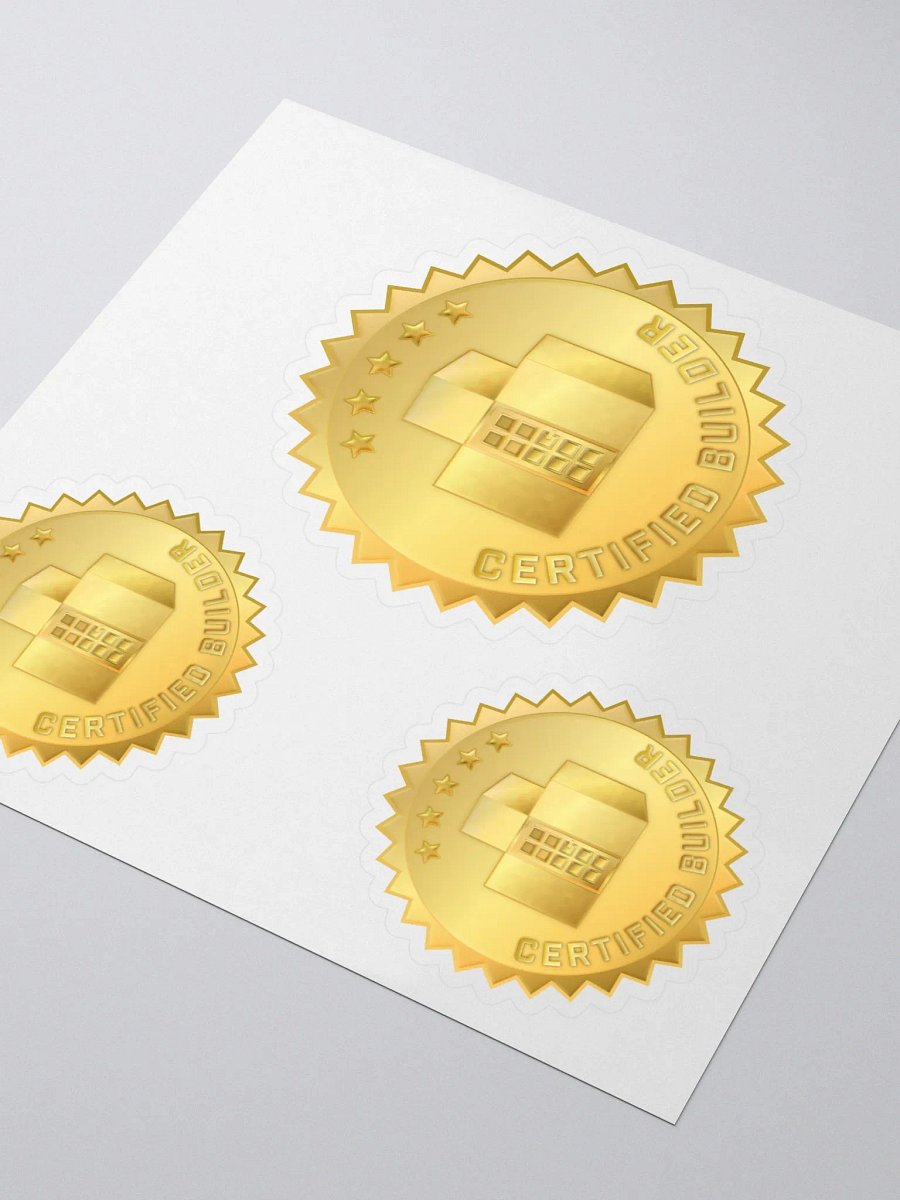 Certified Builder Seal Sticker Set product image (3)