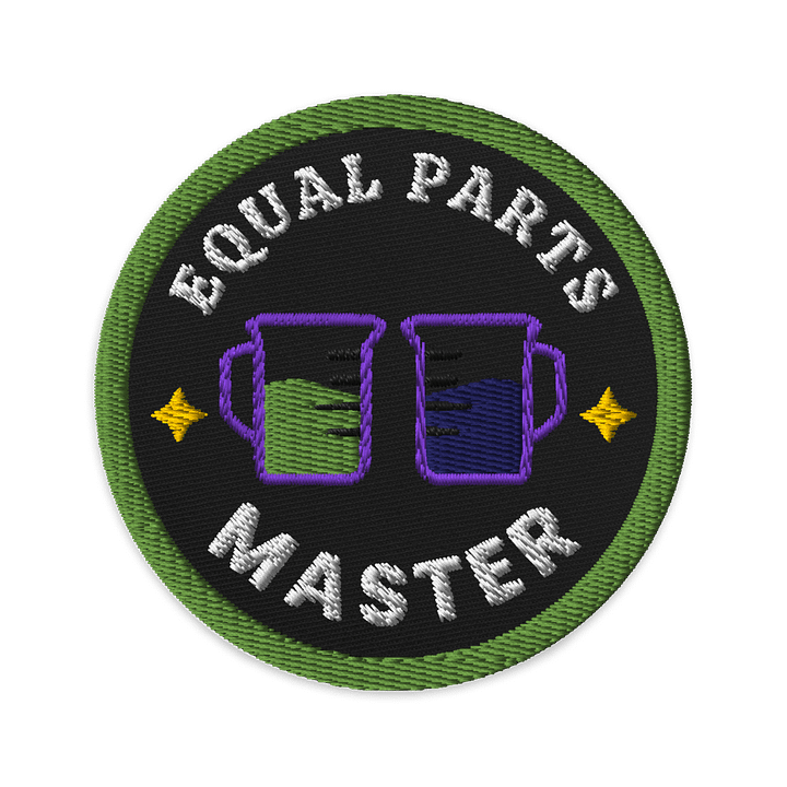 Equal Parts Master Embroidered Patch for Resin Artists product image (1)