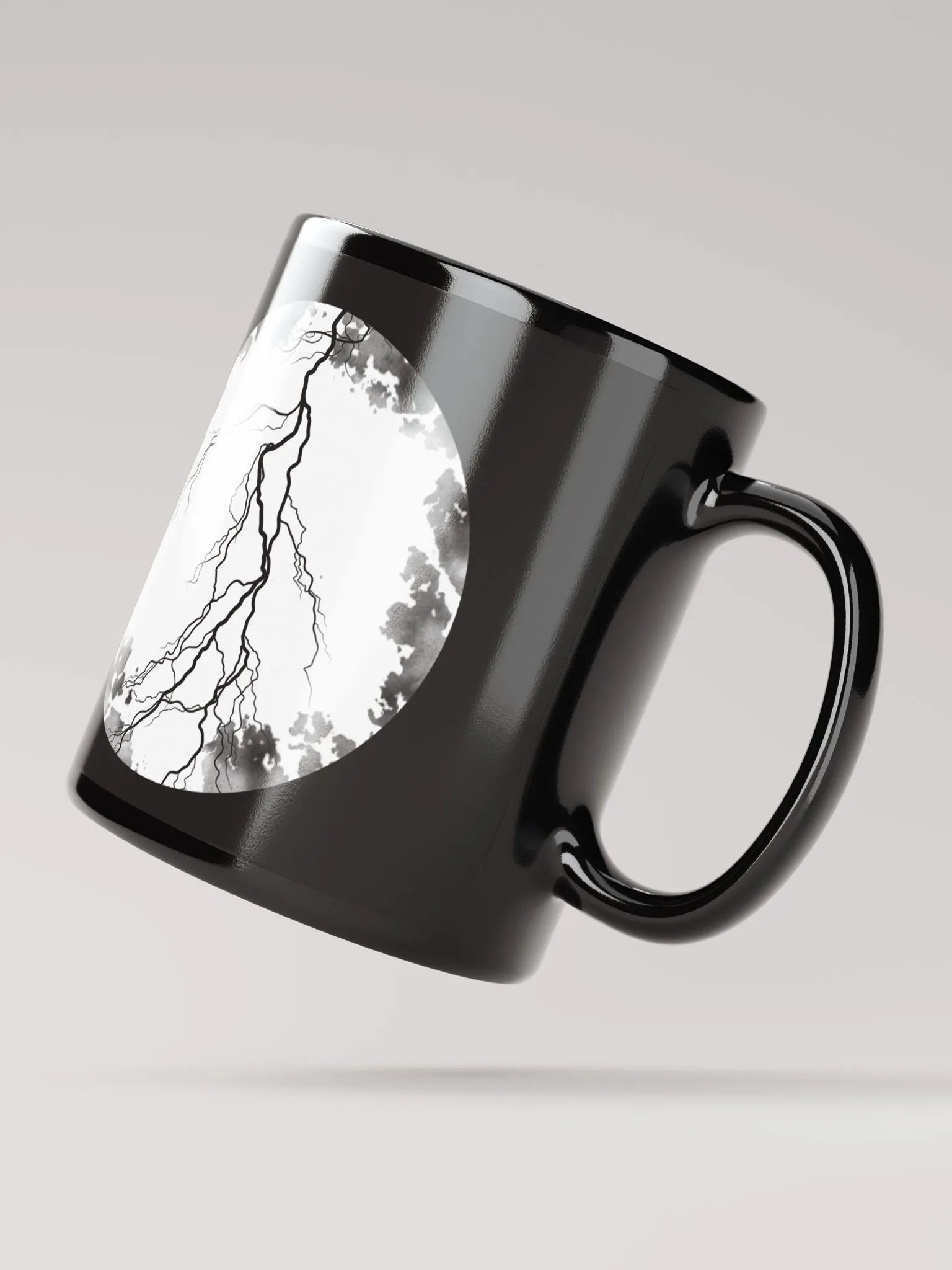 Full Moon, Lightning and Blood Black Mug product image (3)