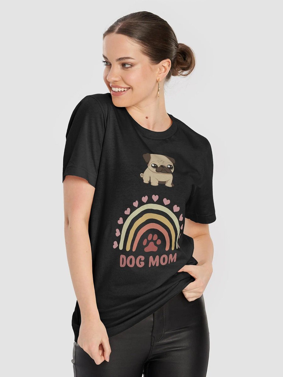 Rainbow Pug Dog Mom T-Shirt product image (47)