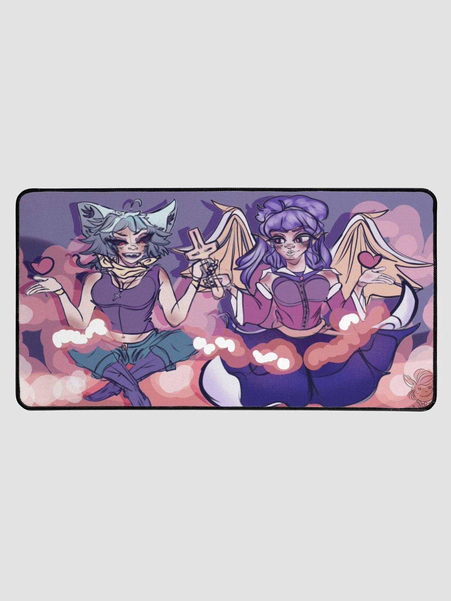 Whimsical Clouds Desk Mat product image (1)