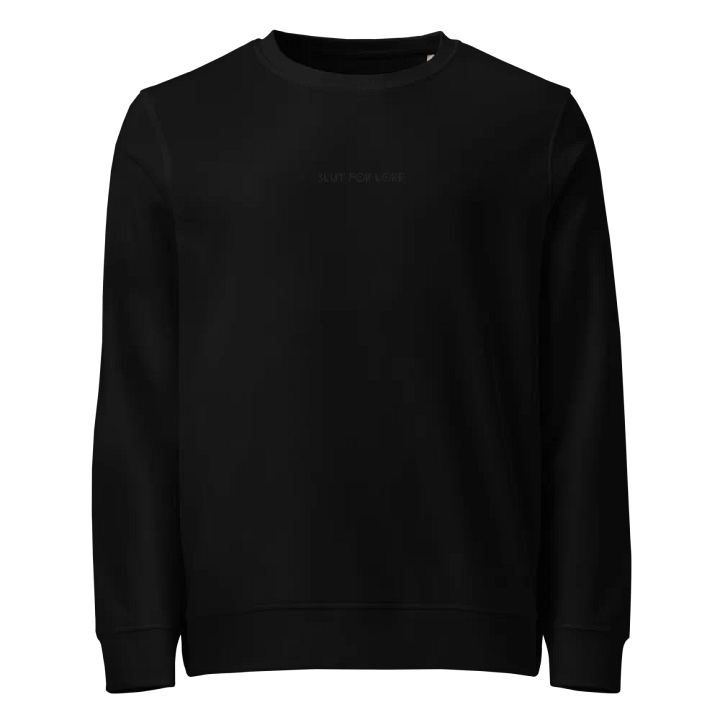 Slut for Lore Embroidered Sweatshirt (Black) product image (1)