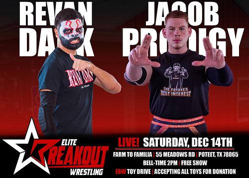 Rising star Jacob Prodigy faces the face of fear Revan Dark. Can Prodigy rise above the seasoned contender? Or will Revan shu...