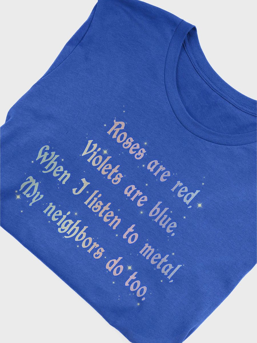 Roses Are Metal (Rainbow Sparkle) Straight-Sided T-Shirt product image (105)