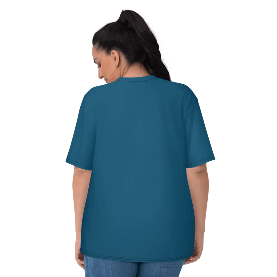 Plain Dark Blue True Summer Women's Crewneck Polyester Heavyweight Premium T-Shirt by Treasure Pie product image (7)