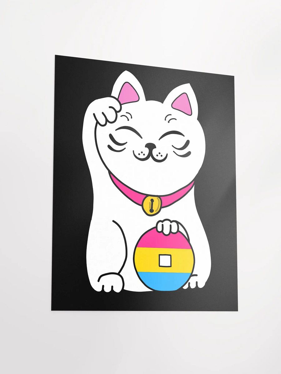 Maneki neko pansexual pride poster product image (3)