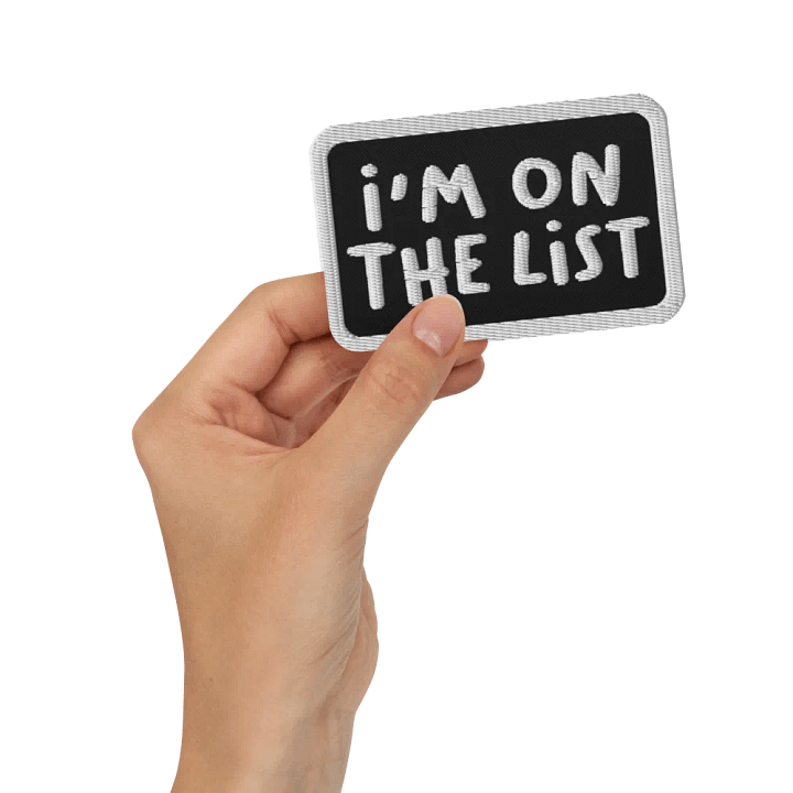 The List Embroidered Patch product image (2)