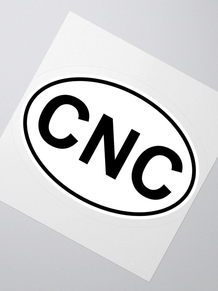 CNC Oval Sticker product image (2)