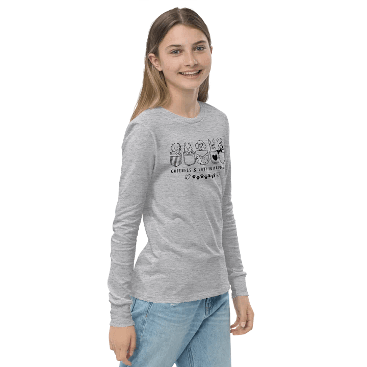 Cuteness and Love in My Pocket Long Sleeve T-Shirt product image (2)