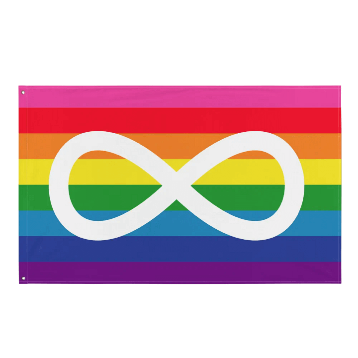 Neurodivergent Rainbow Pride Flag product image (1)