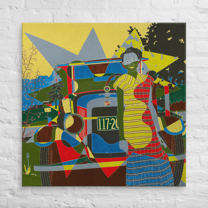 Peggy's Buick on Canvas (37" x 37") product image (2)