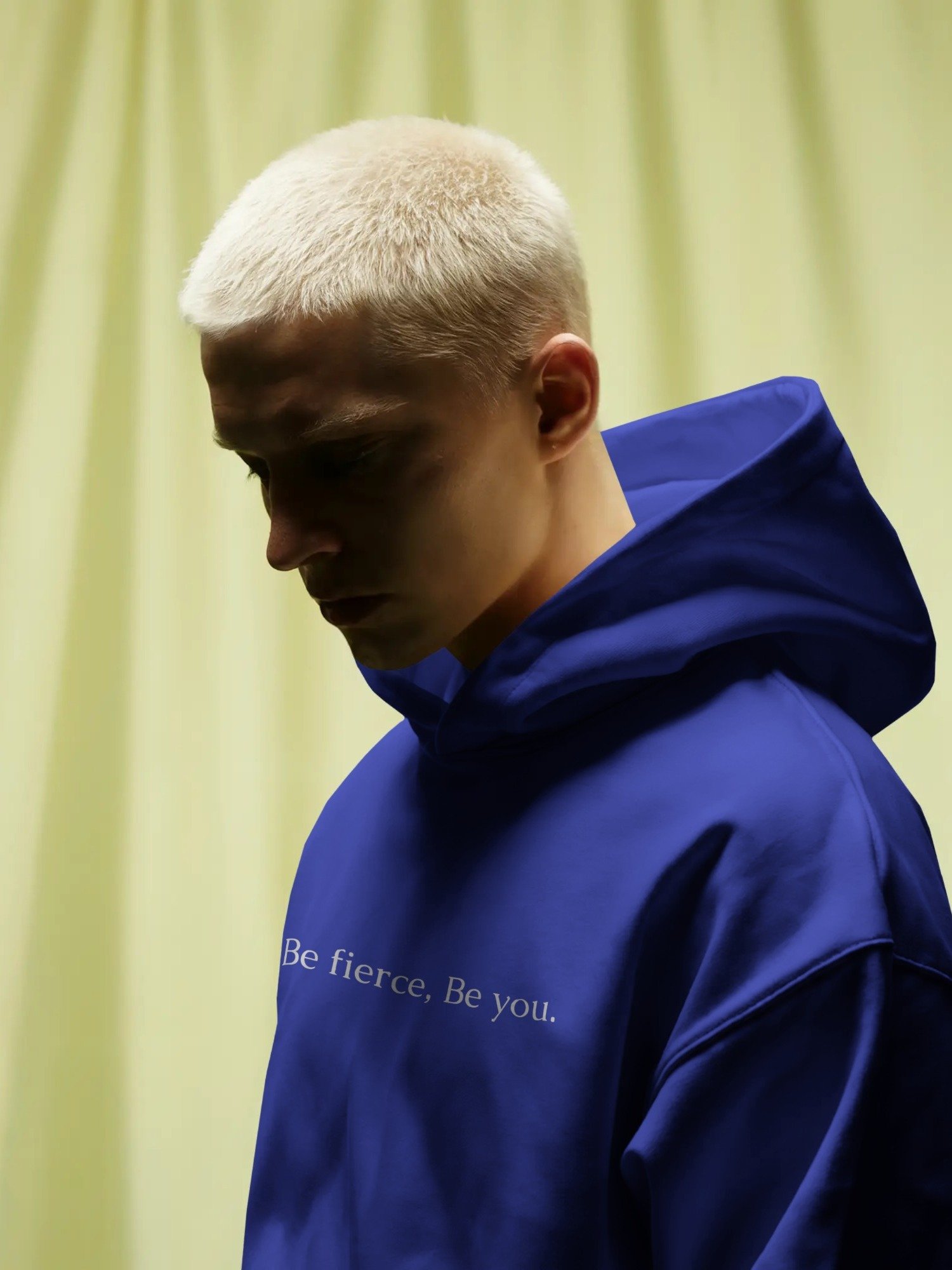 "Be Fierce" Statement Hoodie - Royal Blue product image (3)