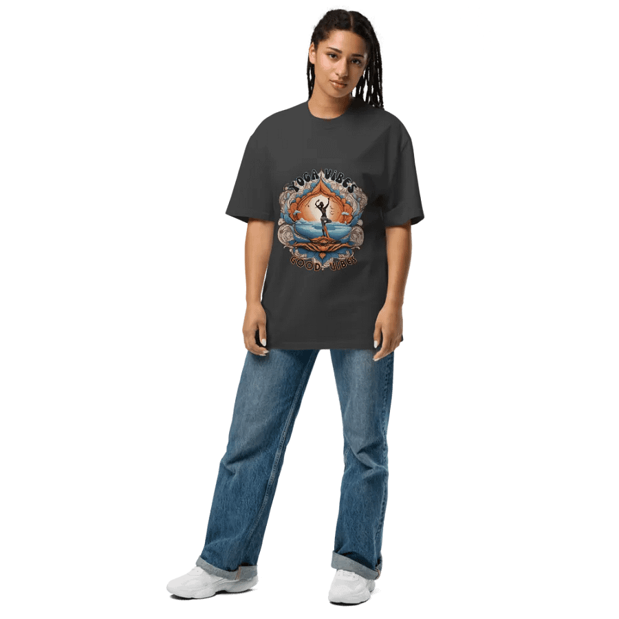 Zen Vibes Oversized Faded T-Shirt product image (10)