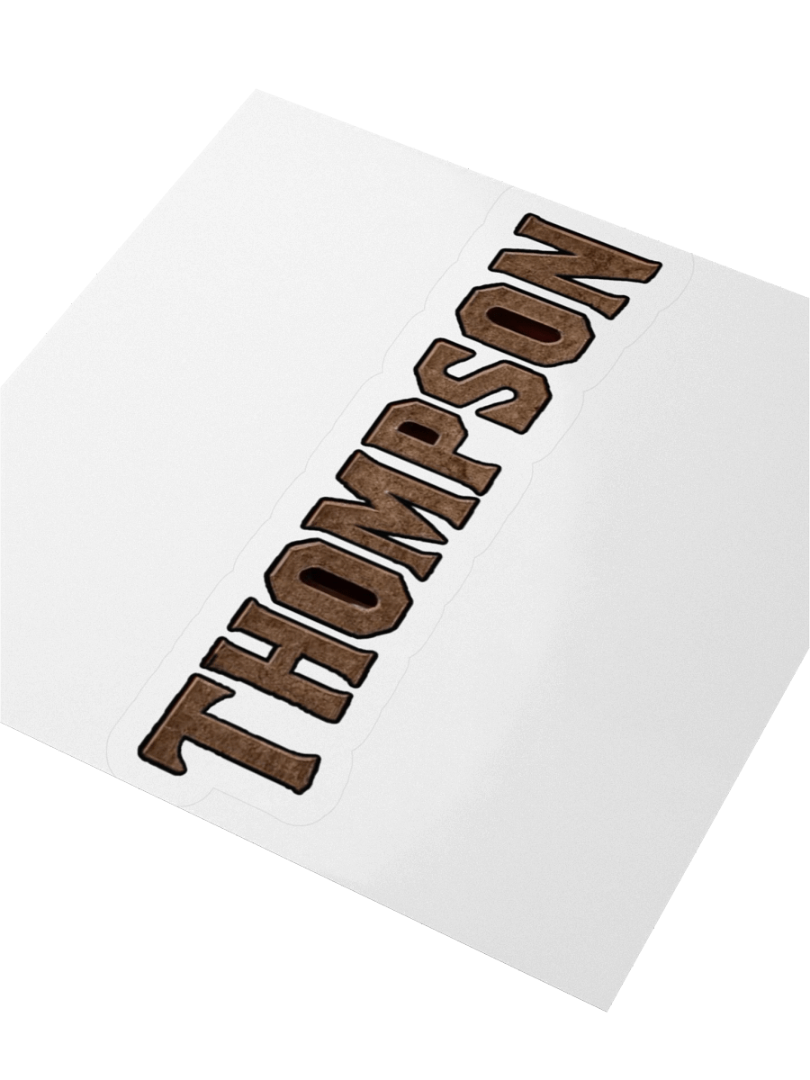 Vintage Textured THOMPSON Stickers product image (9)