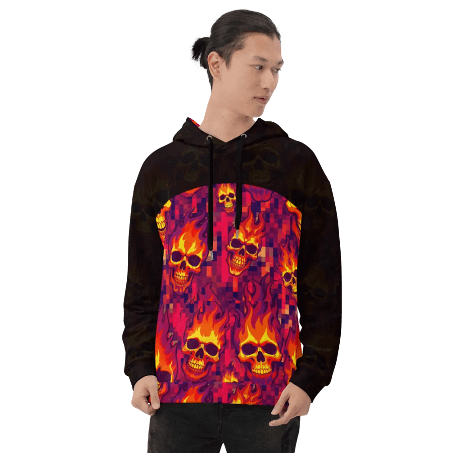 Neon Pixel Inferno Skulls (Obsidian) product image (8)