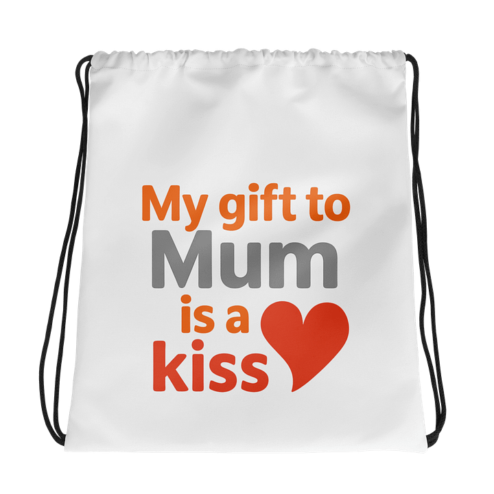 Heartfelt Kiss All-Over Drawstring Bag product image (1)