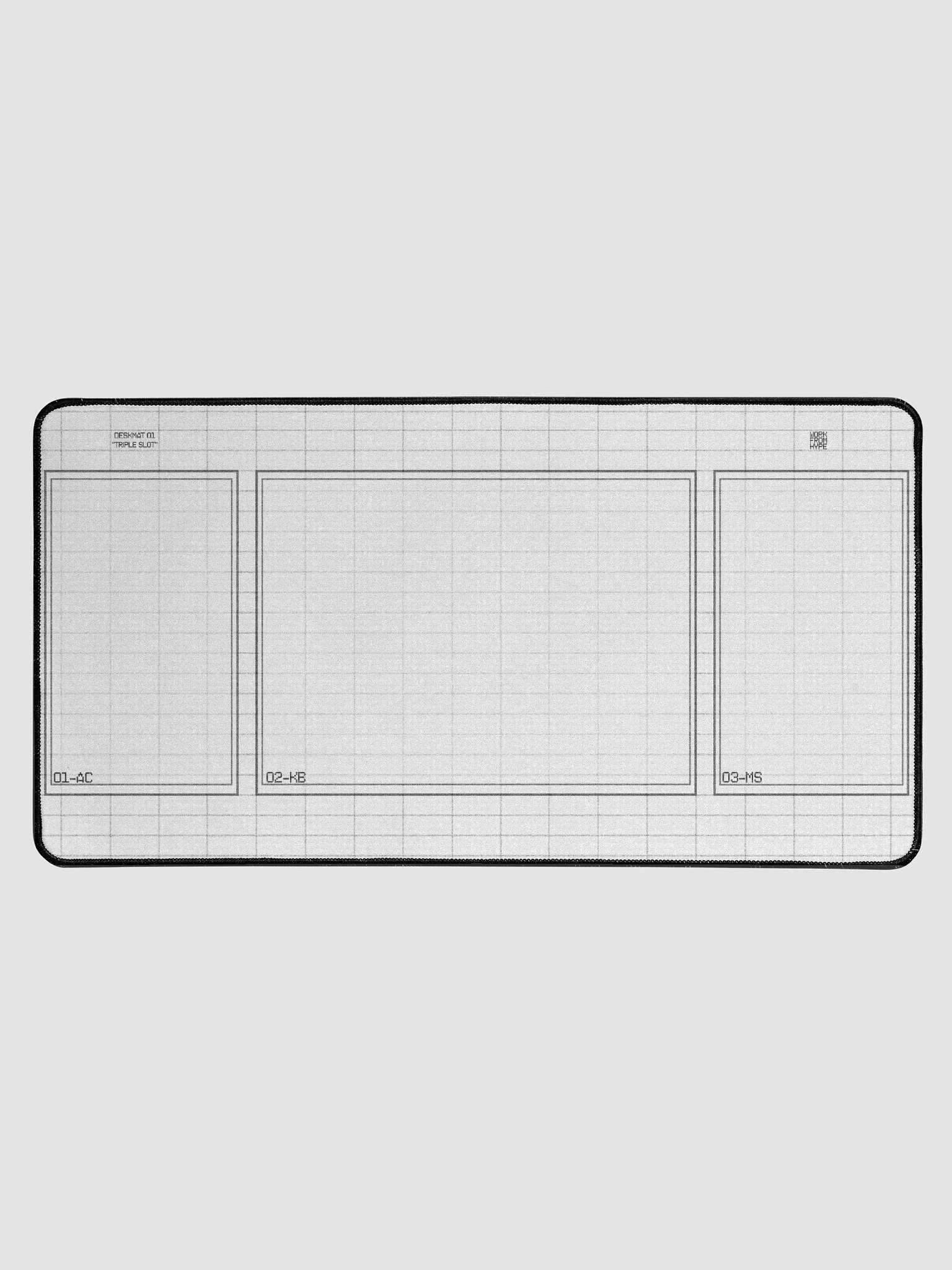 Triple Slot Desk Mat in White product image (1)