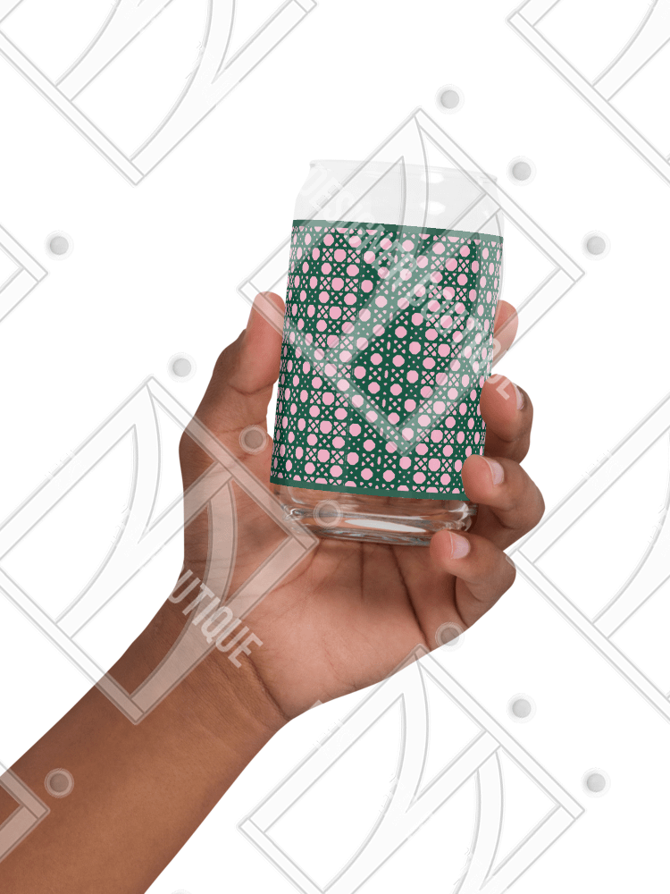 Verdant Garden Monogram A Can-Shaped Glass product image (10)