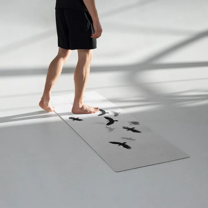 Premium Yoga Featuring Black Birds and Shadows Motif product image (1)