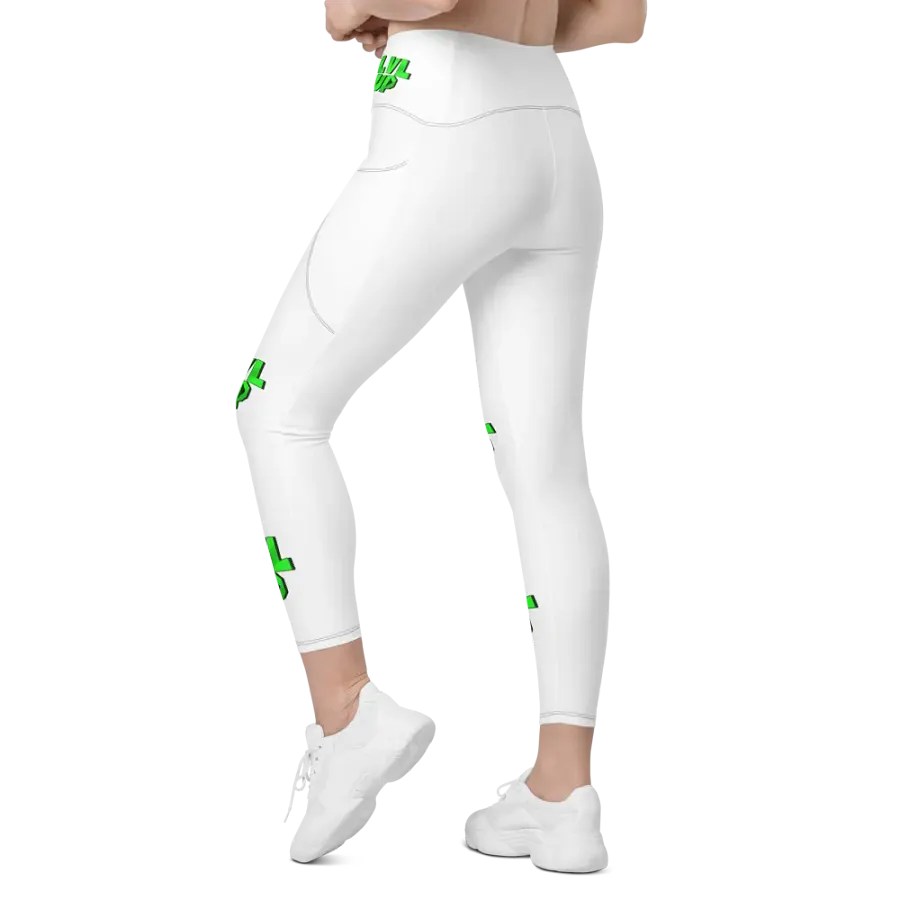 LVL UP White Yoga Pants product image (6)