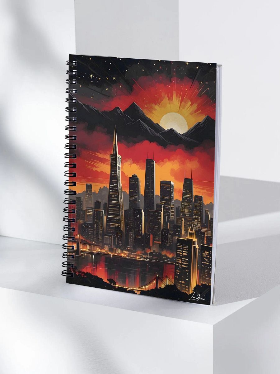 Beautiful sunset City - Spiral Notebook product image (4)