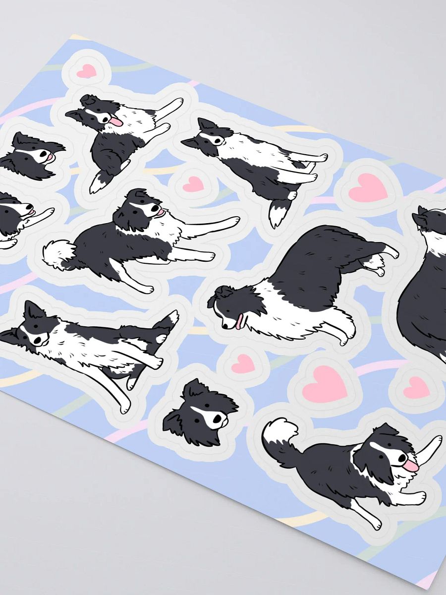 Border Collie Love Sticker Sheet product image (3)