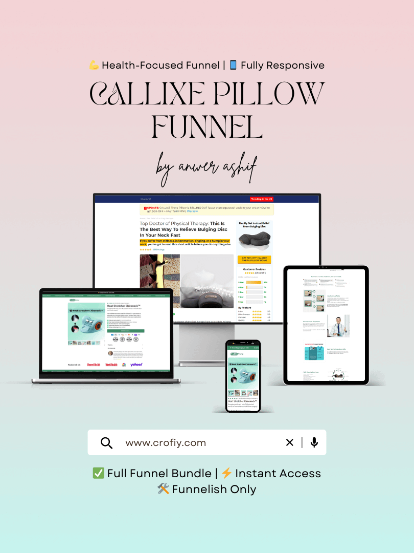 Callixe Pillow Funnelish Templates product image (1)