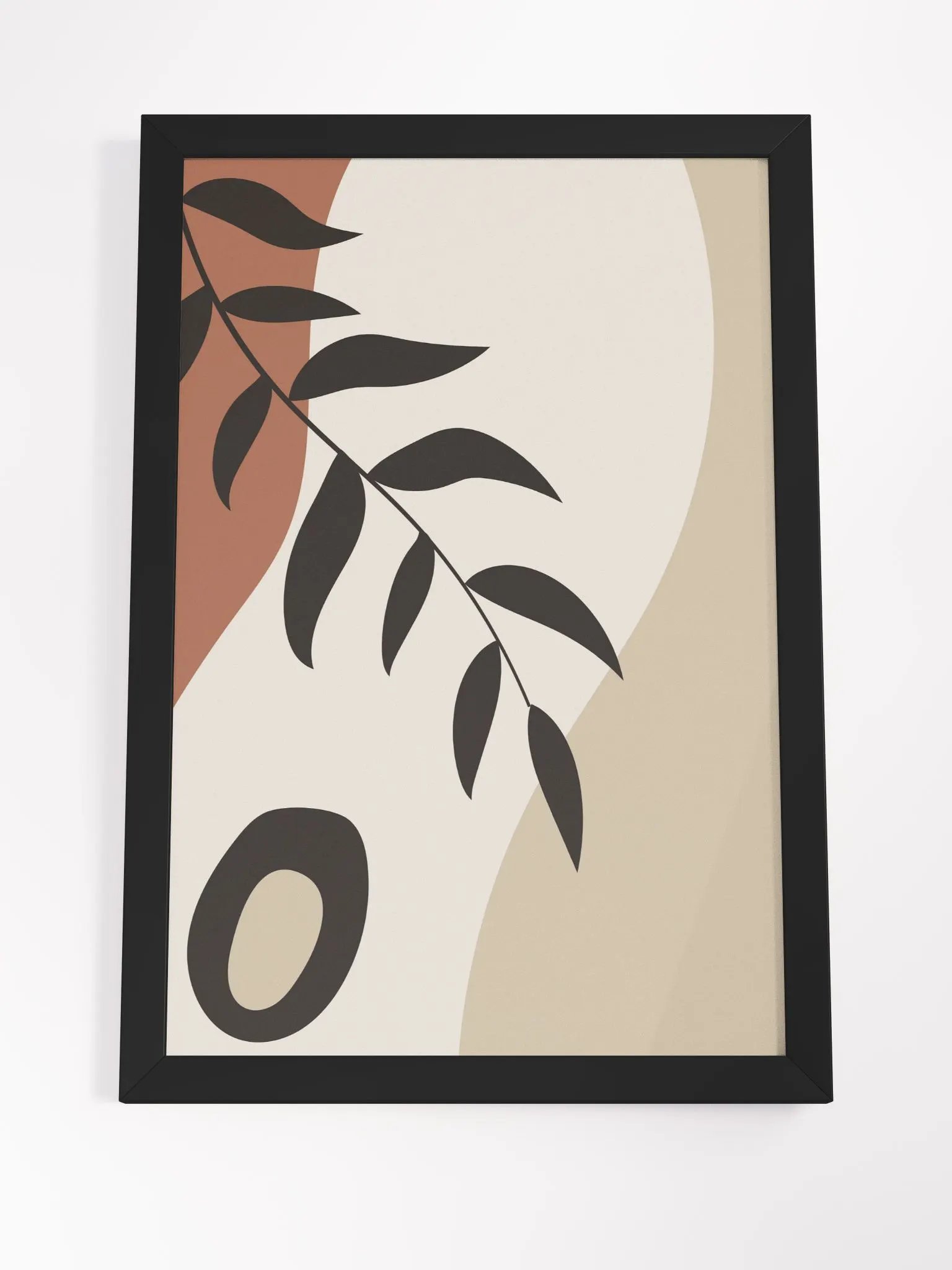 Earthy Leaves Framed Matte Poster product image (19)
