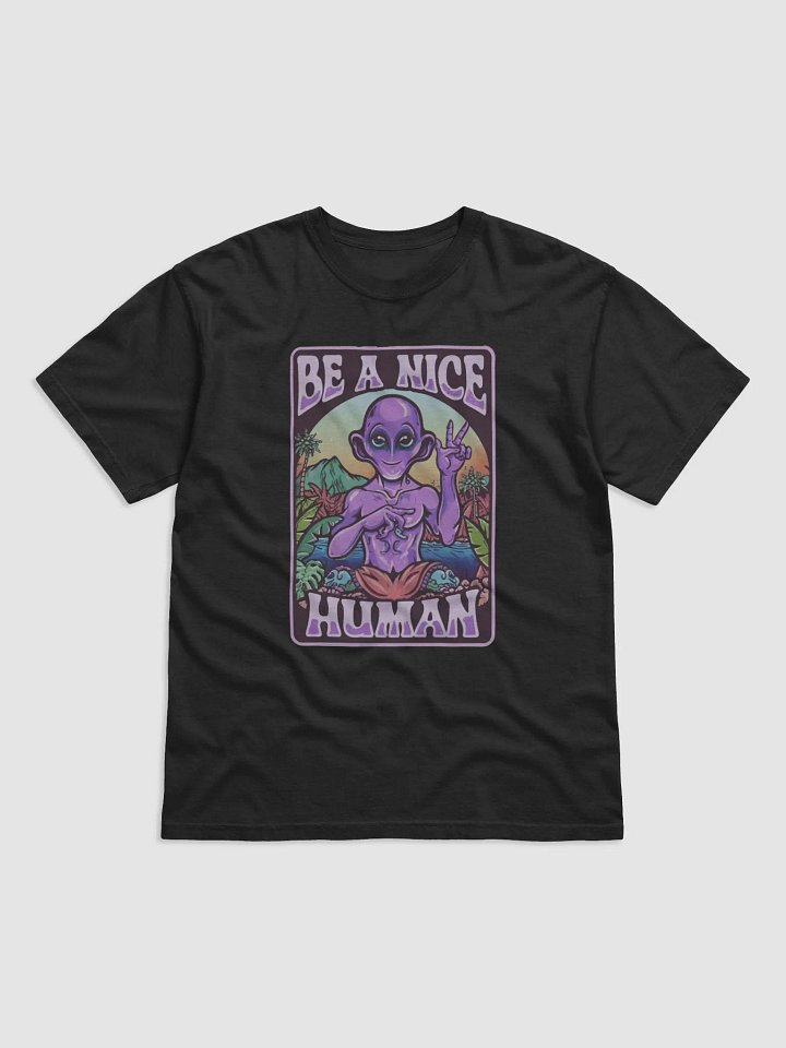 Peace Alien Retro Poster Tee product image (1)