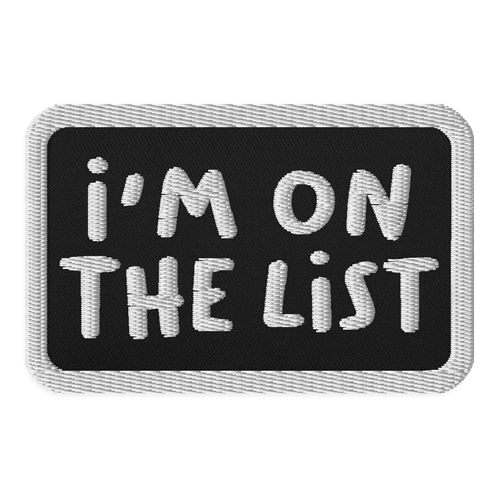 The List Embroidered Patch product image (1)