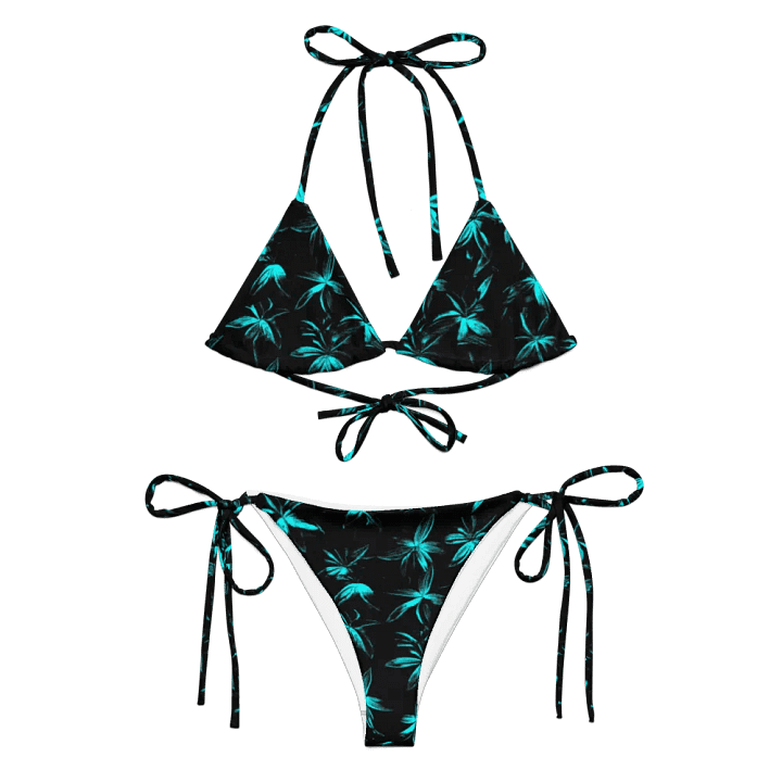 Teal Leafy Delight Bikini Set product image (1)