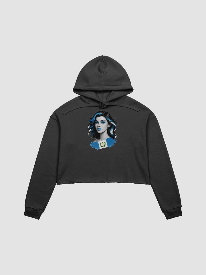 Guatemala Blue Flag Portrait Crop Hoodie product image (3)