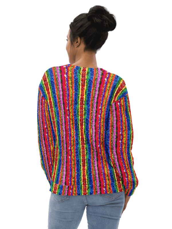 Boho colorful Stripes Unisex Sweatshirt product image (1)