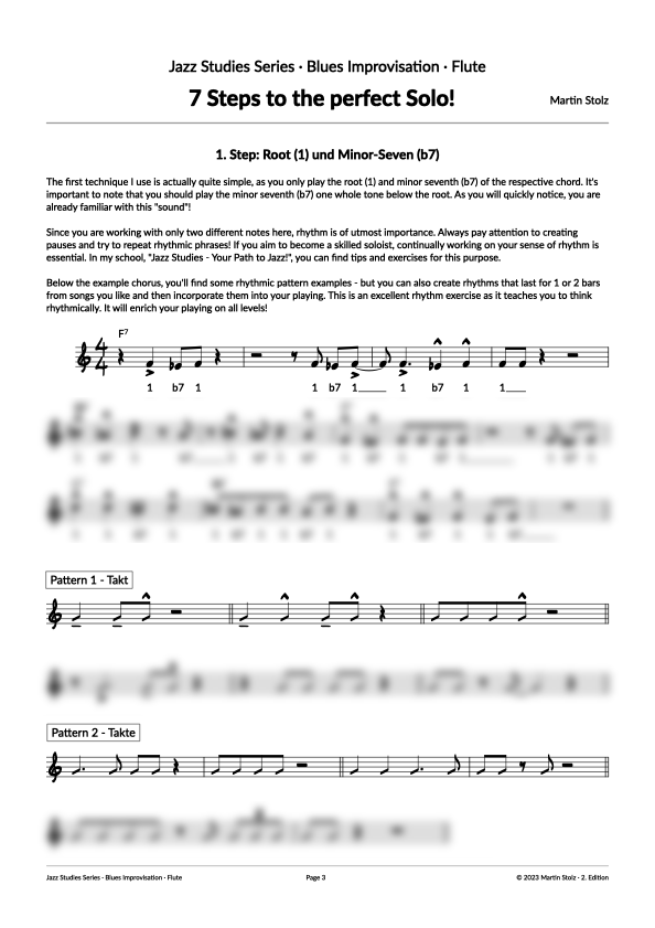 7 Steps to the perfect Blues-Solo - Flute product image (3)