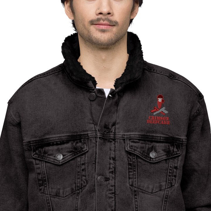 CrimsonBeefJacket (Sherpa Denim) product image (1)