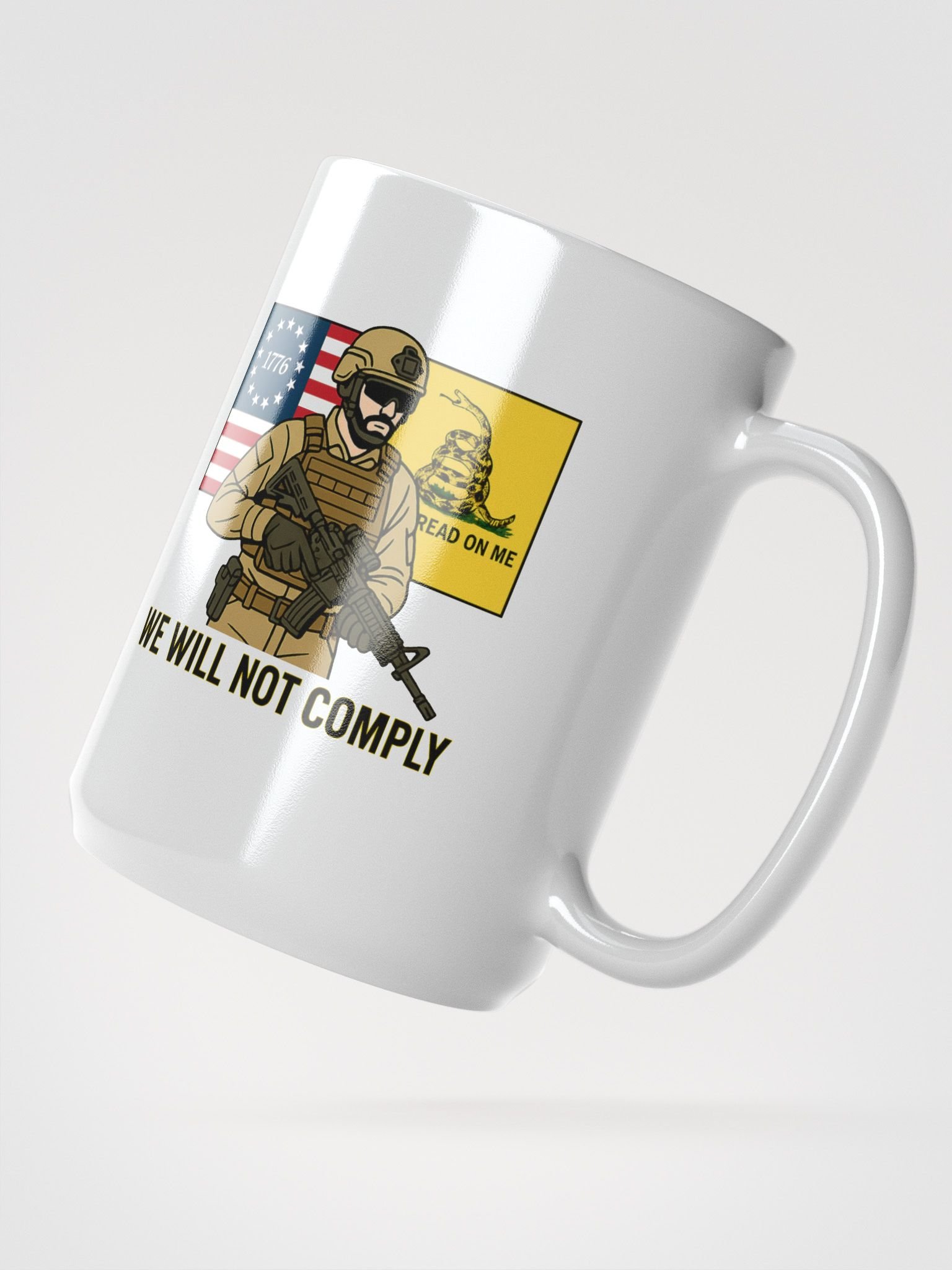 WE WILL NOT COMPLY MUG product image (2)
